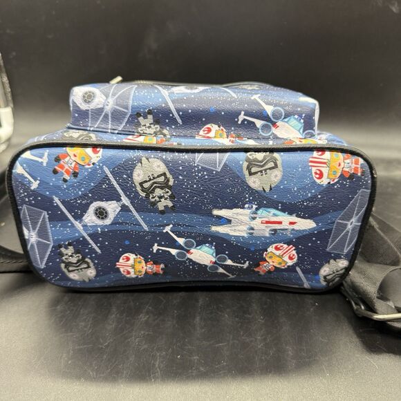 Loungefly Star Wars Mini Backpack Chibi Style X Wing and Tie Fighter - Picture 3 of 7